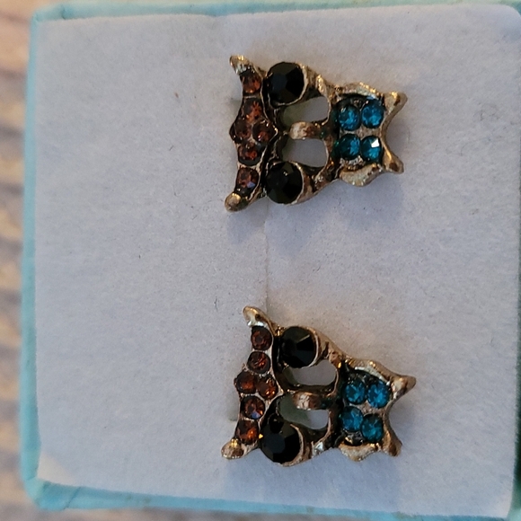 Stud earrings mini owls - Picture 1 of 3